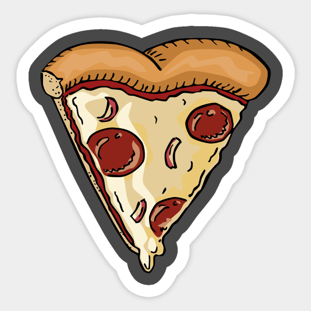 Pizza my Heart Sticker by LyddieDoodles